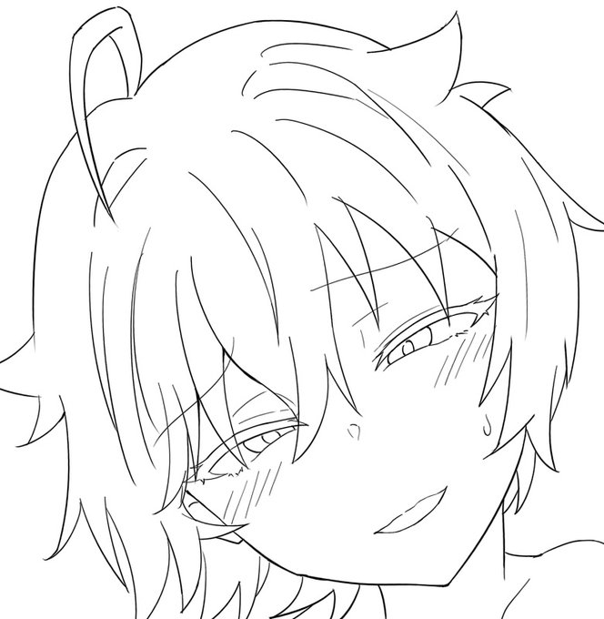 顔の線画がいい感じだったので抜粋 