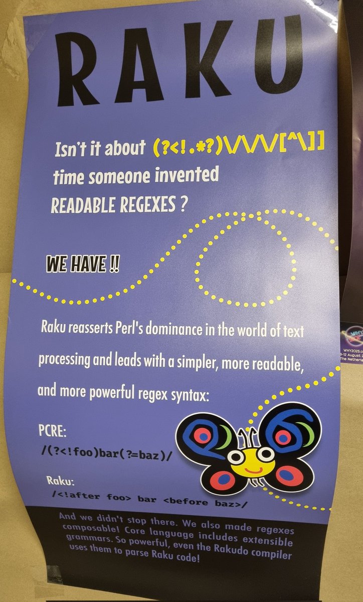 EmreSevinc's tweet image. Perl isn't dead, it just smells funny. #Perl #programming #Raku #RegEx #FOSDEM