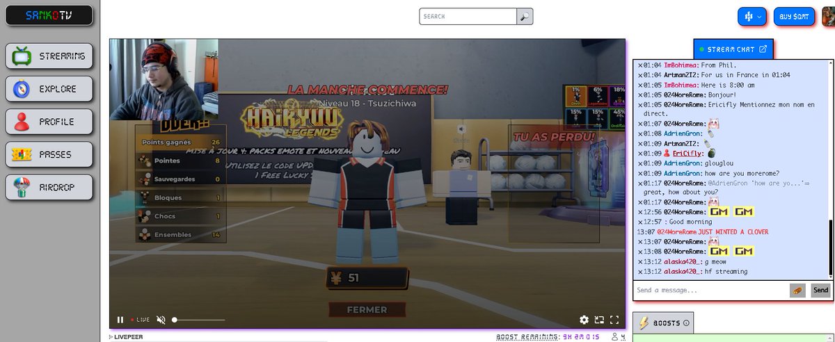 against on live on roblox this time i do 10 pushups for every boost $dmt