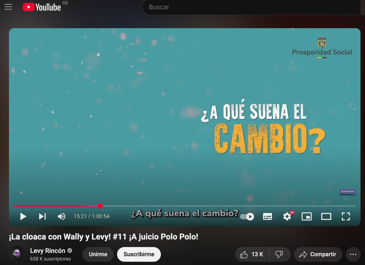 Danielbricen's tweet image. Aunque el señor @LevyRincon ha dicho varias veces que el gobierno Petro no le paga, este documento revela que recibe pauta de prosperidad social por hacerle publicidad en el programa la Cloaca que hace con el señor @MeDicenWally.

Esta orden por $71.400.00 lo demuestra.