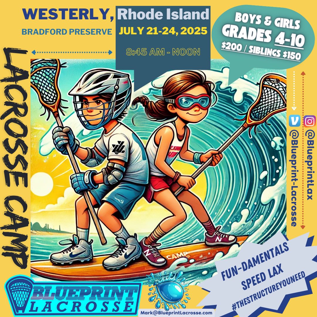 blueprintlax's tweet photo. We’re Back! Let’s Go! #lacrosse #lacrossecamps #westerlyri #girlslacrosse #boyslacrosse @seewesterly @WesterlyYouth @YumYumLax @SunSportsRI https://t.co/ibgJf3B1pQ