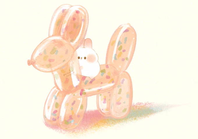 1月もありがとうございました(○・×・○)(○・Y・○)#ぷみうさぎ #すぴょんず 