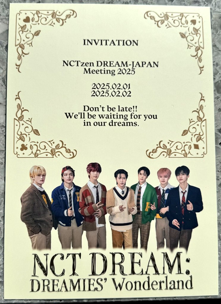 NCT DREAM LAND ペンミ　トレカ　fan meeting photo NCT DREAMの7周年ファンミーティング DREAM LANDに行ってきた