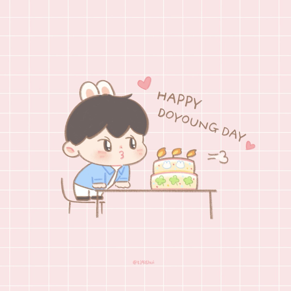 HAPPY DOYOUNG DAY！💕
🐰🍀🫧🩵

 #시리도록_눈부실_도영이의_서른 #ToOurLittleWaveDoyoung