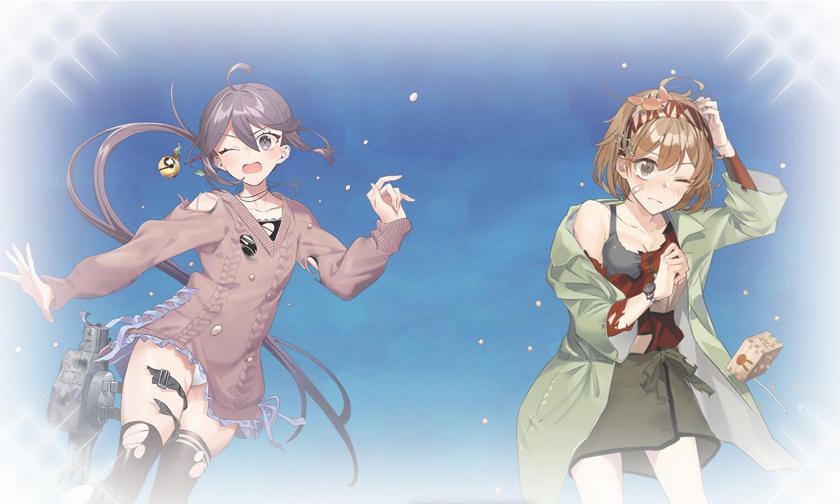 曙(艦これ) ,朧(艦これ) 「鬼役のウシオチャンに反撃でもされたか? 」|夕翔 (ゆうしょう)のイラスト