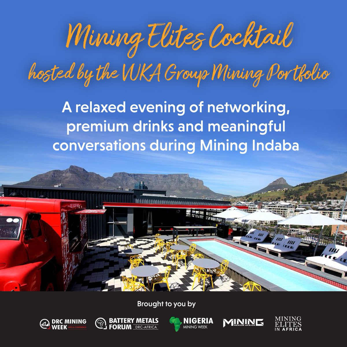 MiningReview's tweet image. The buzz is real!

Get ready to connect with industry leaders, innovators, and experts at an exclusive cocktail evening during Mining Indaba.

🌐 Connect with us: eu1.hubs.ly/H0ghZnV0

#MiningIndaba2025 #NetworkingEvening #MiningLeaders