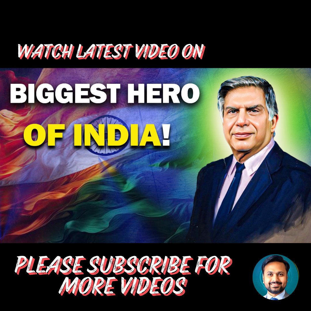 incbasil's tweet photo. Ratan Tata: सच्चे देशभक्त और Business Legend  | Tycoons Of India
https://t.co/WRQ68lFlGP
Ratan Tata: The Legend of India's Business Empire
#RatanTata #TataGroup #IndianBusiness #BusinessLeaders #Entrepreneurship #Leadership #Inspiration #Motivation #Philanthropy https://t.co/MxWBed4mpr