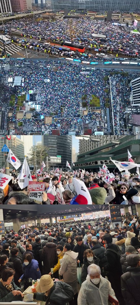 오늘 부산의 전한길 집회는  
부산에서 김영삼 유세 이후 최대 관중이였다 
부산역 광장과 도로가 꽉 찼다 나도 부산에 30년 살았었지만 최대였다 
이재명,문형배 이선미 이불 속에서 똥 오줌을 쌌을 것이다 대통령을 탄핵 한다면 대한민국에서 못 살것이다 
지금 북으로 가라