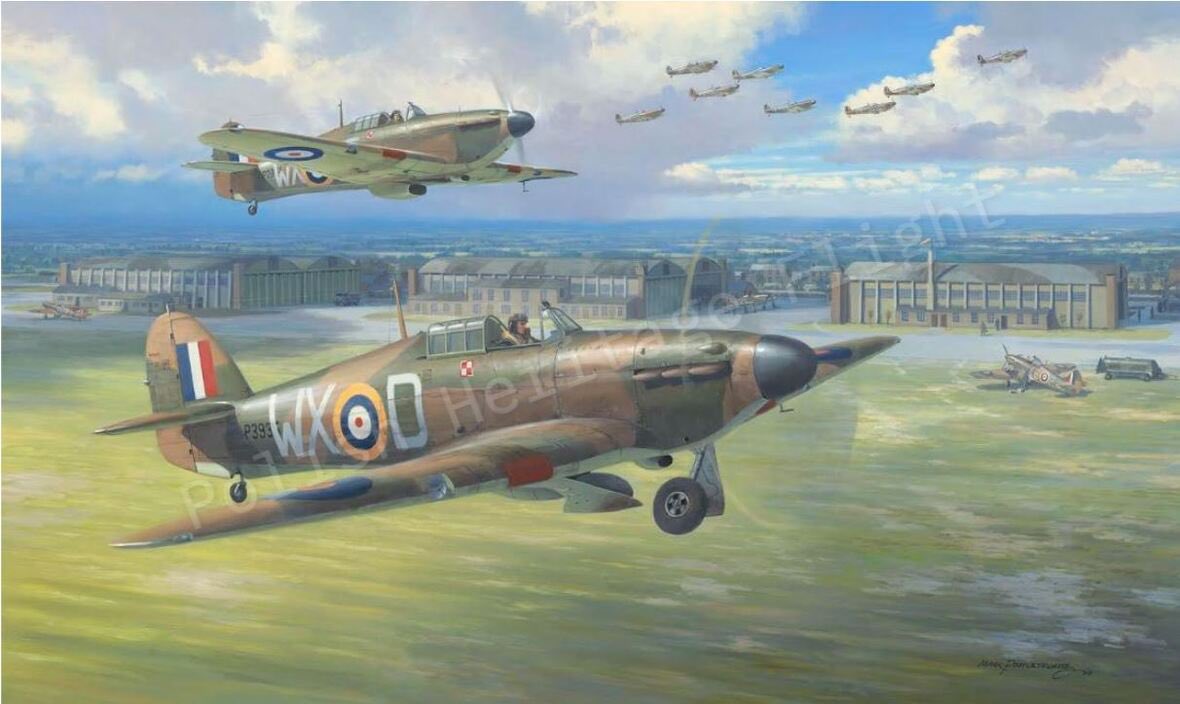 🇬🇧🇵🇱Polish Heritage Flight Edition
Pamięć Bohaterom 
(Remember the Heroes) By Mark Postlethwaite comes with this PVC Patch from <a href="/runway25shop/">Runway25</a> and is only available in this edition which also includes Hurricane rudder fabric &amp; 4 signatures .

Only available via our website👇