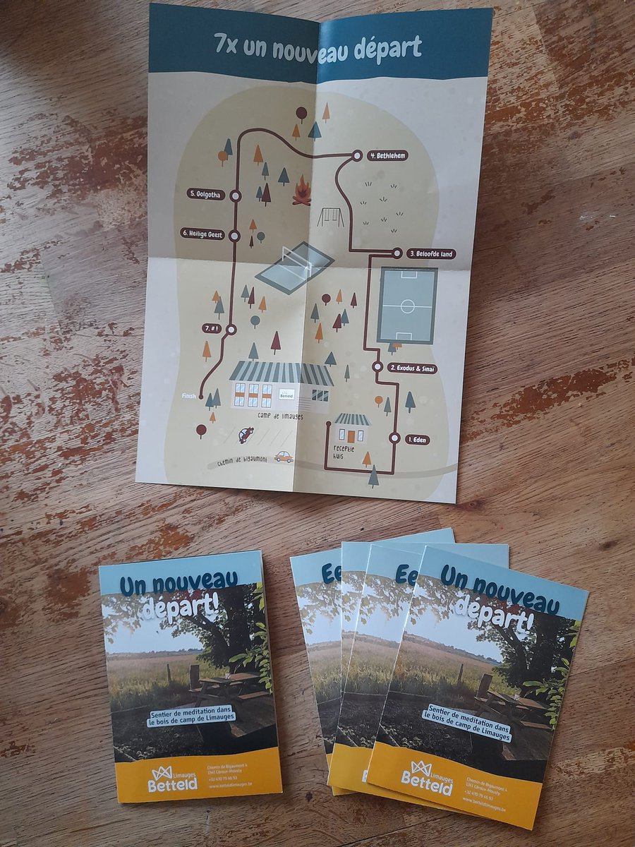 Onze beheerders hebben een heel mooi meditatiepad op het terrein van Camp de Limauges! 🚶🏼

Het pad loopt langs punten in de Bijbel, zoals Exodus en Golgotha. Er is ruimte voor overdenking en bezinning. Geniet van de rust en natuur om je heen.
betteldlimauges.be!