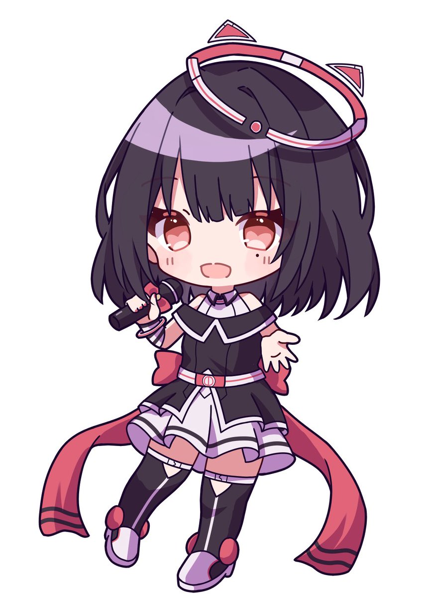 Kuroma_R0202's tweet photo. 【パネル開け告知】🔈 ̖́-

なんと皆様のご協力のおかげでSDイラスト公開することが出来ました！

私の可愛いミニキャラ皆もみてー！
すごくすごーく可愛いでしょ💭🎀

@yanase_12 
素敵なイラストありがとうございました！ https://t.co/ru8rpgfjGW