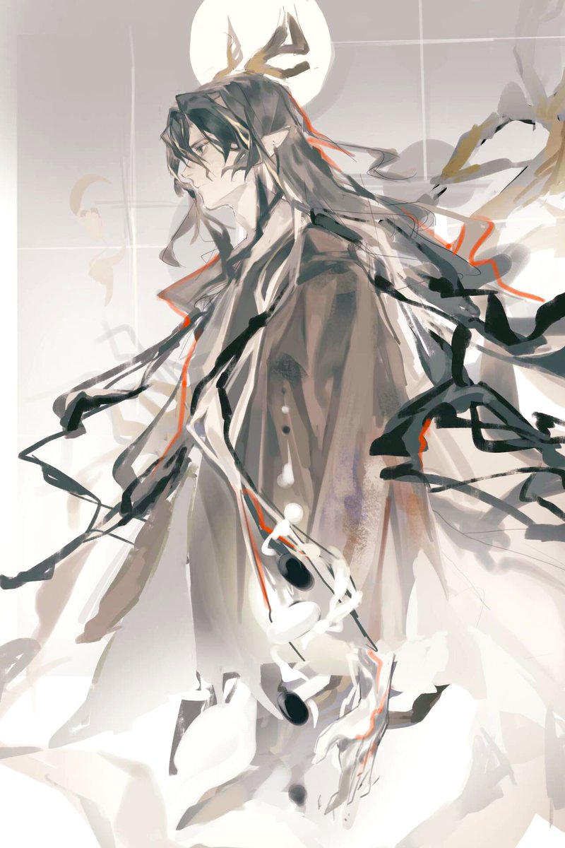 把之前的二哥脸改了下重发，没那么萌妹脸了

岁二-望

#アークナイツ 
#Arknights 
#明日方舟