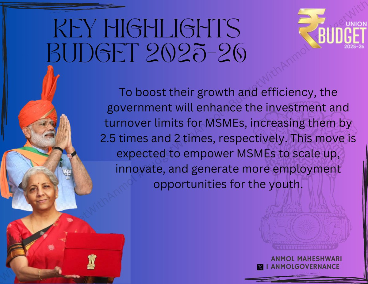 AnmolGovernance's tweet photo. 💰🚀 Budget 2025-26 Unpacked: Bold Moves, Big Changes! 📊 
Explore the Key Highlights with #BudgetWithAnmol 

#NewsByAnmol #Budget2025 #BudgetSession2025 #NirmalaSitharaman #Parliament #ParliamentBudgetSession2025 #ParliamentBudgetSession #IncomeTaxBill #IncomeTax https://t.co/IzGIXM1HeP