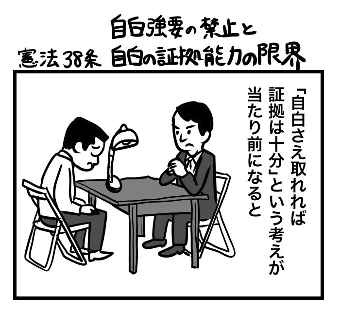 #100日くらいで理解できる憲法入門 
38条 自白強要の禁止と自白の証拠能力の限界 
