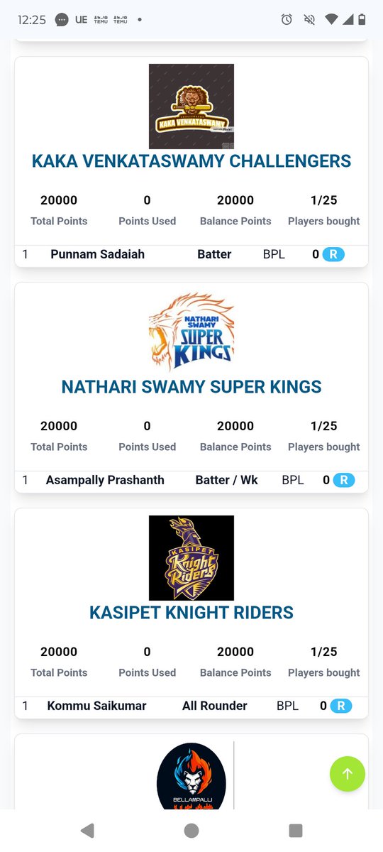 krishnathode's tweet image. సర్ @TelanganaDGP @SajjanarVC @CPRO_TGCM @revanth_anumula @cpramagundam @CIDTelangana @TelanganaCOPs  అనుమథి లేని  బెట్తింగ్ యాప్  లొ క్రీడాకారుల వేలము బెట్తింగ్  వేలము నిర్వహణ చేస్థున్న  వ్యక్థులపై చర్య కొరకు విన్నపము పరిధి బెల్లం పల్లి  పురపాలిక పరిధిలొ కల ఒకటవ పోలిస్  స్టెషన్