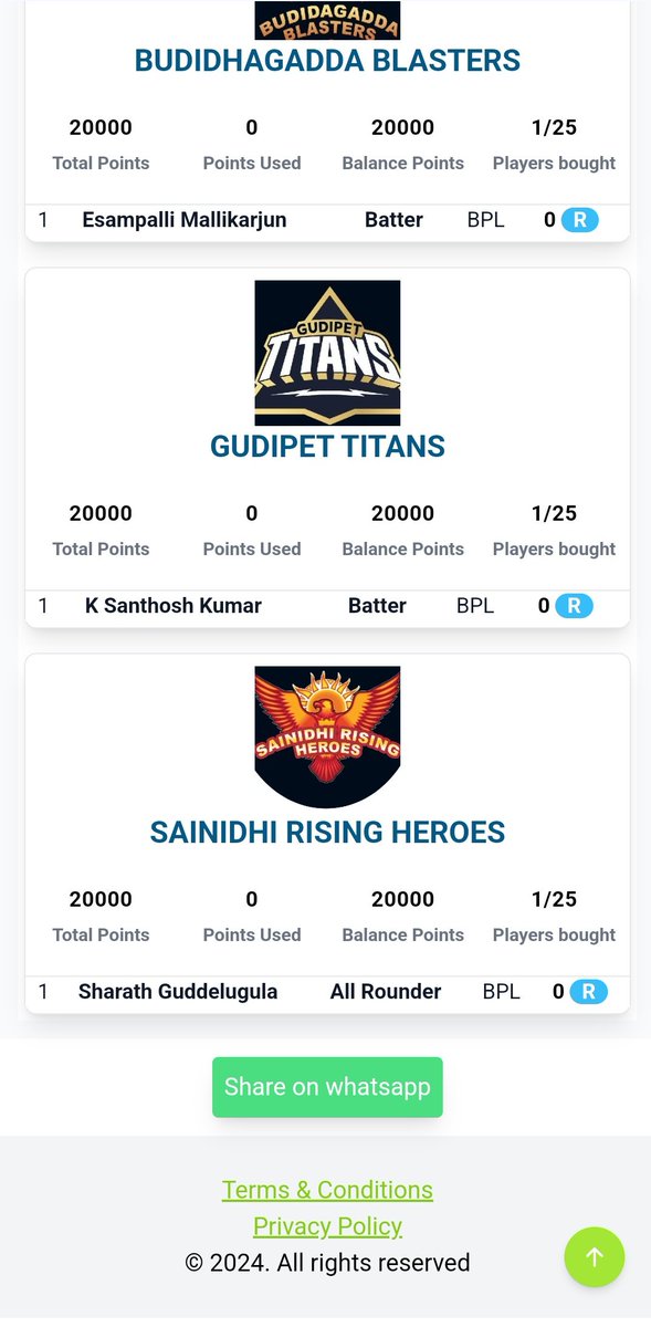 krishnathode's tweet image. సర్ @TelanganaDGP @SajjanarVC @CPRO_TGCM @revanth_anumula @cpramagundam @CIDTelangana @TelanganaCOPs  అనుమథి లేని  బెట్తింగ్ యాప్  లొ క్రీడాకారుల వేలము బెట్తింగ్  వేలము నిర్వహణ చేస్థున్న  వ్యక్థులపై చర్య కొరకు విన్నపము పరిధి బెల్లం పల్లి  పురపాలిక పరిధిలొ కల ఒకటవ పోలిస్  స్టెషన్