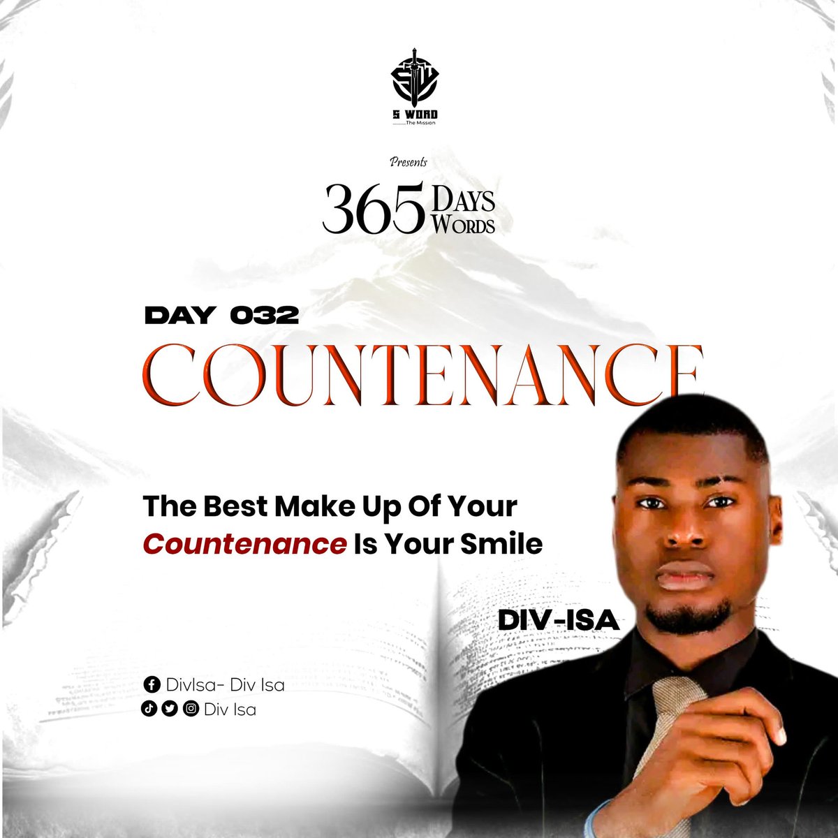 div_isa1951's tweet image. 032
There's a lot of story on your countenance, let your smile speak louder.

#Div_Isa
#Spoken_words
#Countenance
#365days_365words
#365days_032