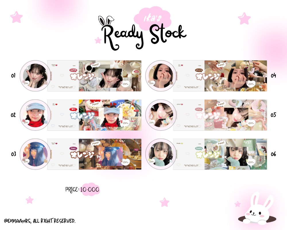 help repost please? timakaciii 💐

haii ada 6 layout ready stock ciwi ciwi cantik nih yg bisa di jemput di dm <a href="/ennamors/">yik🅰️</a> 
price nya 10k/each get ava png ia, mari jajann <33
#zonauang