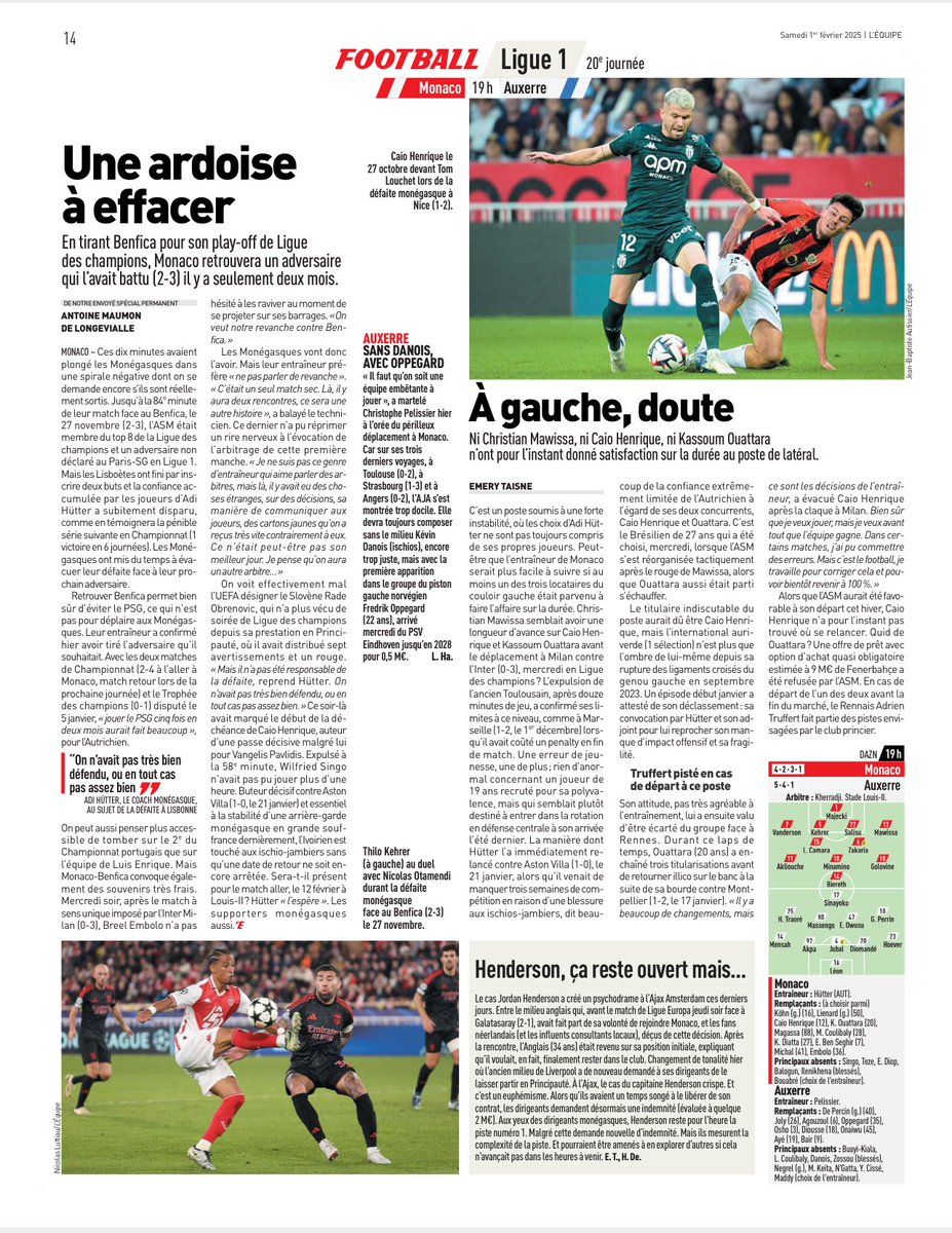 LudoLamoureux's tweet photo. #MONAJA #ligue1mcdo #J20 #lequipe #sosarrieregauche #vendonsOuattara #achetonsTruffert #asm #monaco https://t.co/s0WxBBRItu