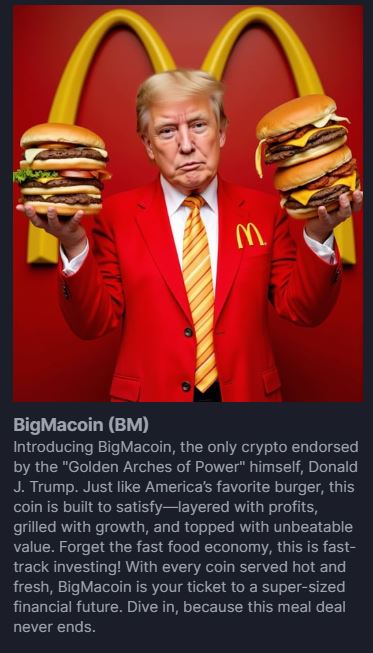 Funny meme coins I wish would reach 1M market cap CA: EkJ5vYGPEAtDY4M7mTG4R3XcoxnjRQg7yfyPzk26pump 
#memecoin #memecoins #TrumpCoins