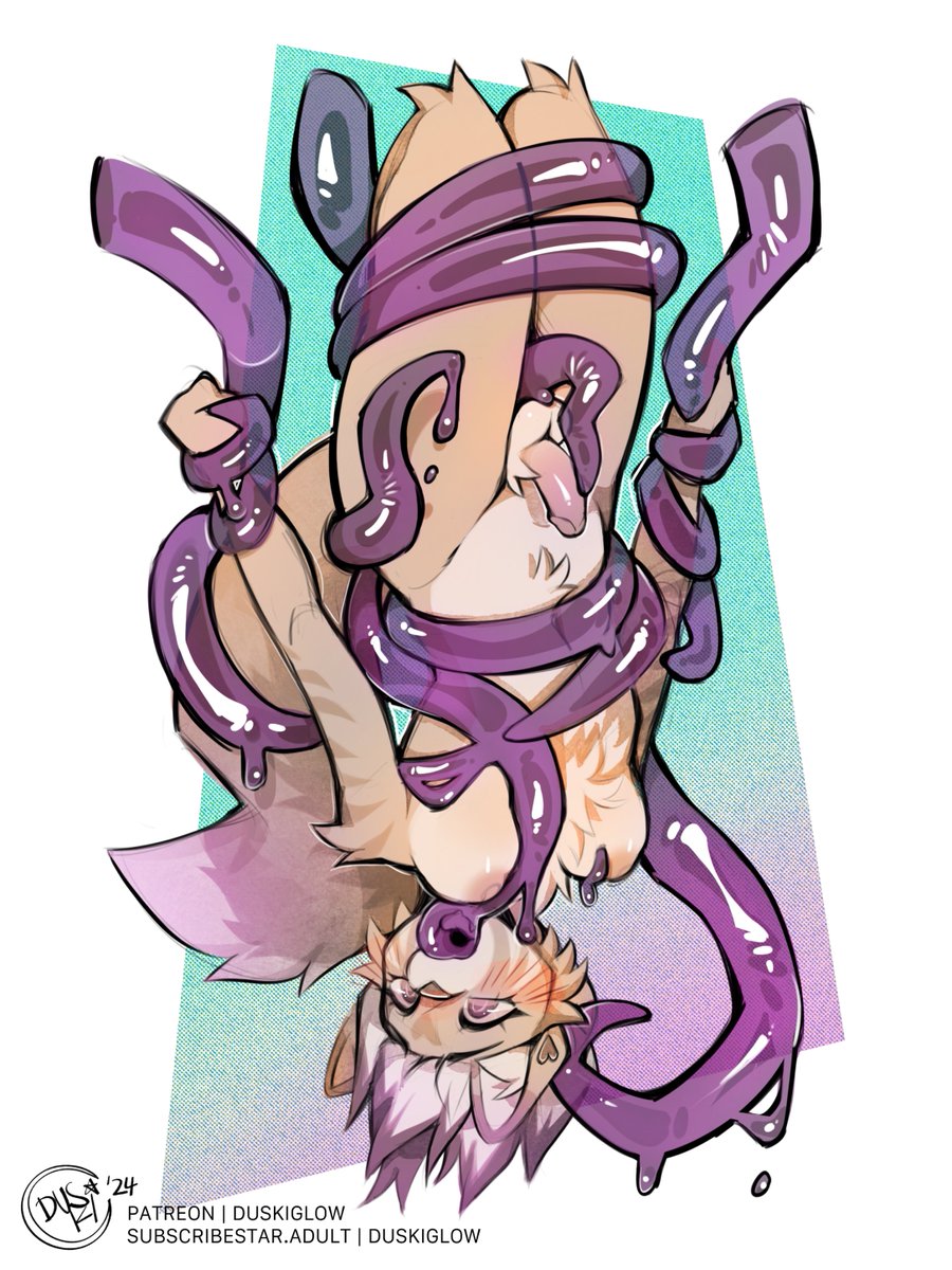 duskiglow's tweet photo. if you ask nicely, 9/10 tentacles will happily give you a mouthful.. but very few stop there. 
ponytreon reward for eniik! https://t.co/VSqE8sv7yB