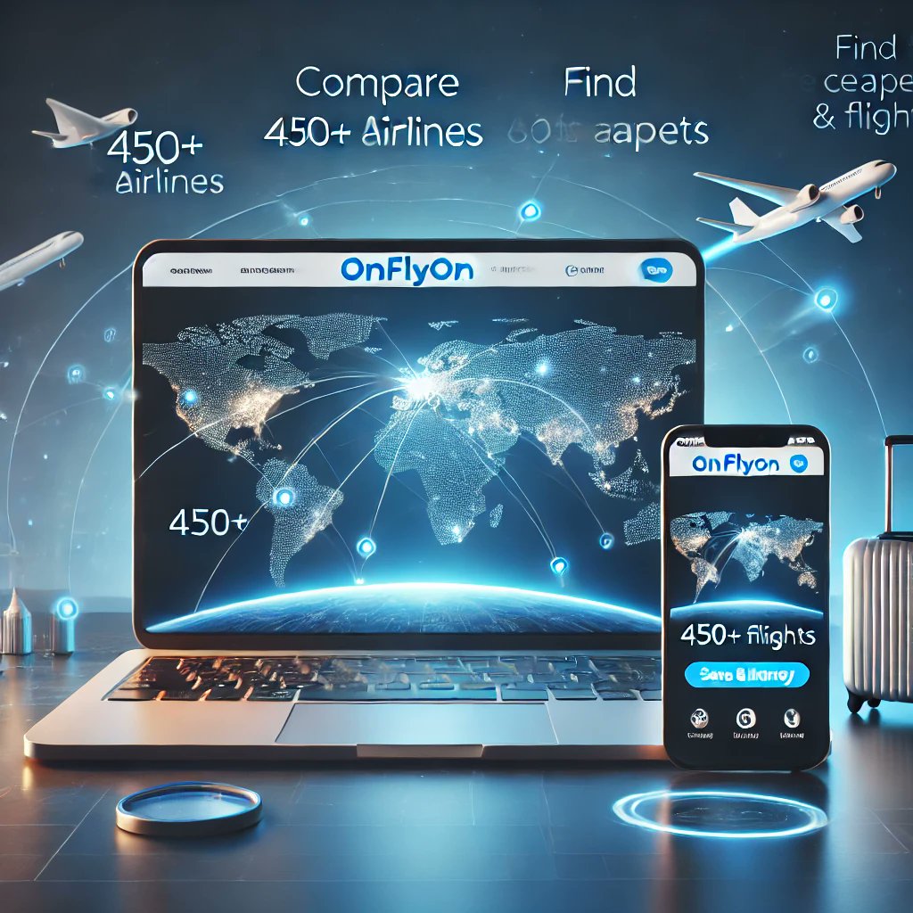 daghestani20151's tweet image. #Ditta
🚀 OnFlyOn.com te ayuda a:
✅ Comparar tarifas de más de 450 aerolíneas
✅ Reservar vuelos a los precios más bajos
✅ Organizar viajes y tours en grupo sin esfuerzo
¡Comienza tu viaje hoy! Reserva de forma inteligente, viaja más.