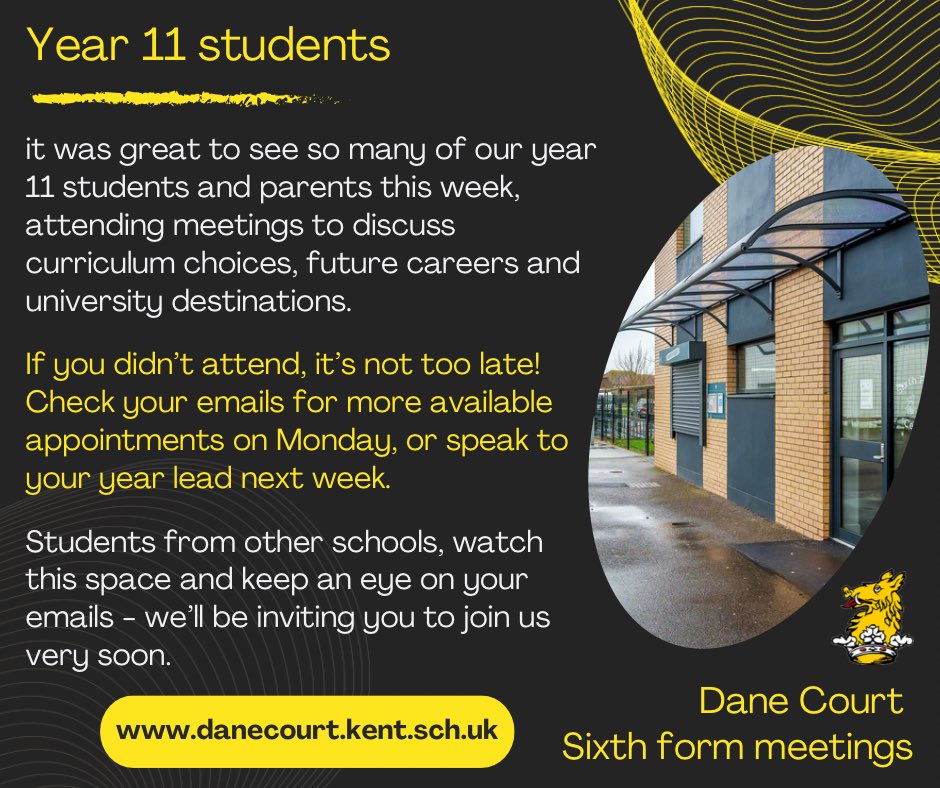 Dane_Court_GS's tweet image. Still plenty of time to secure a place in our outstanding sixth form 🌟