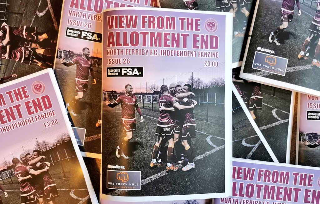 North Ferriby Fanzine (@vftae) on Twitter photo <a href="/north_ferribyfc/">North Ferriby F.C</a> <a href="/sheffieldfc/">Sheffield Football Club</a> We got zimes. Loads of Ferriby content inc Q&A with <a href="/domroma/">dominic roma</a> and Ebony Hepworth. <a href="/knockernorton1/">Darren Norton</a> and Nick Quantrill's column, the Bard of the Allotment End, Garry Hammond looking at the names of Ferriby players, and Ferriby in the 1980s,
£3.
56 pages
Profits to <a href="/onepunchhull/">One Punch Hull and East Yorkshire</a> <a href="/north_ferribyfc/">North Ferriby F.C</a> <a href="/sheffieldfc/">Sheffield Football Club</a> We got zimes. Loads of Ferriby content inc Q&A with <a href="/domroma/">dominic roma</a> and Ebony Hepworth. <a href="/knockernorton1/">Darren Norton</a> and Nick Quantrill's column, the Bard of the Allotment End, Garry Hammond looking at the names of Ferriby players, and Ferriby in the 1980s,
£3.
56 pages
Profits to <a href="/onepunchhull/">One Punch Hull and East Yorkshire</a>
