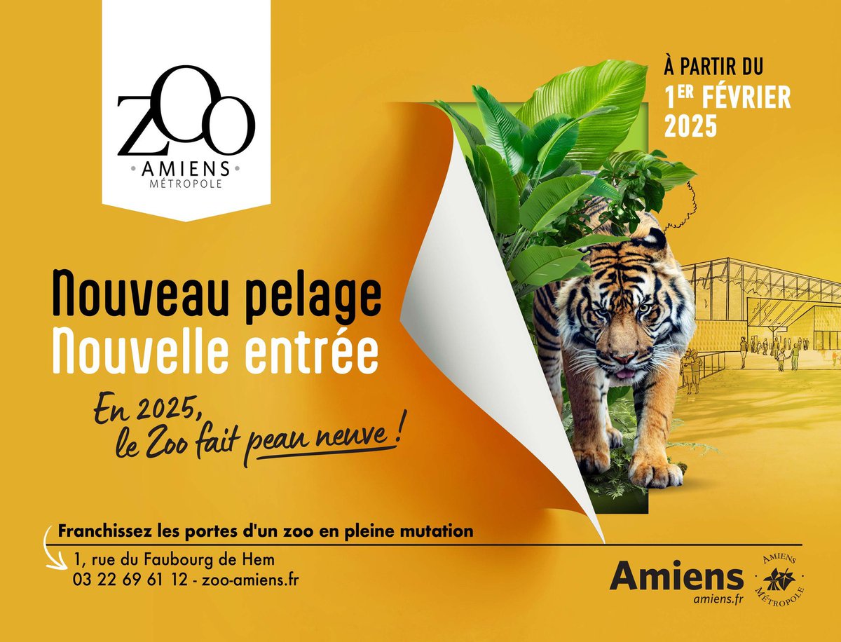 🐾 C’est un grand jour pour le Zoo d’Amiens Métropole, avec l’ouverture au public du pôle oriental dès 10h00.