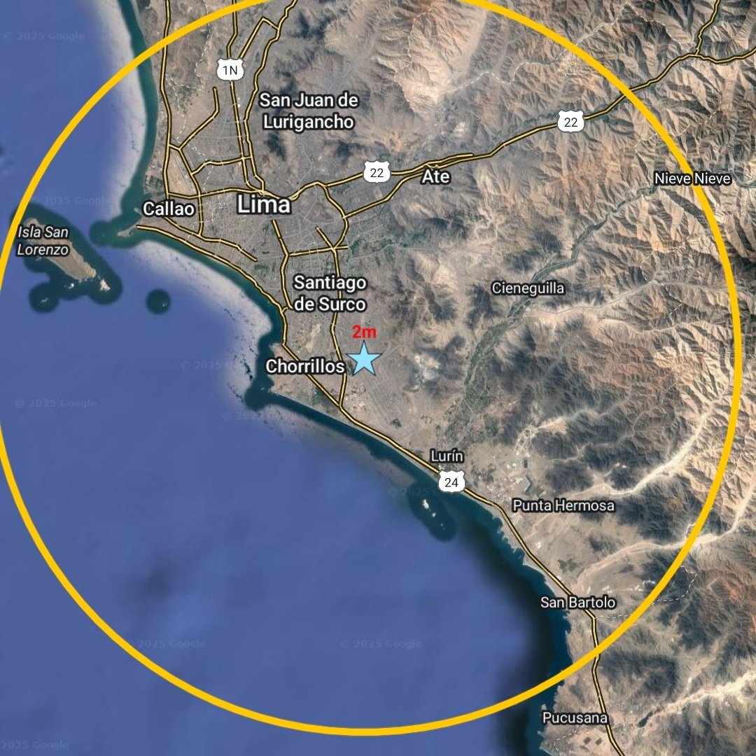 Asismet_IF's tweet photo. EVENTO 2025-005
⚠️#Sismo en #Lima #Callao #Perú🇵🇪(04:03 01/02/2025)
📢¡Agáchese, cúbrase y sujétese!🚷
Intensidad del #temblor: III leve🟣
Magnitud estimada: 4,0±0,1
🗒️Cuéntenos su experiencia. https://t.co/WMxyBowibk