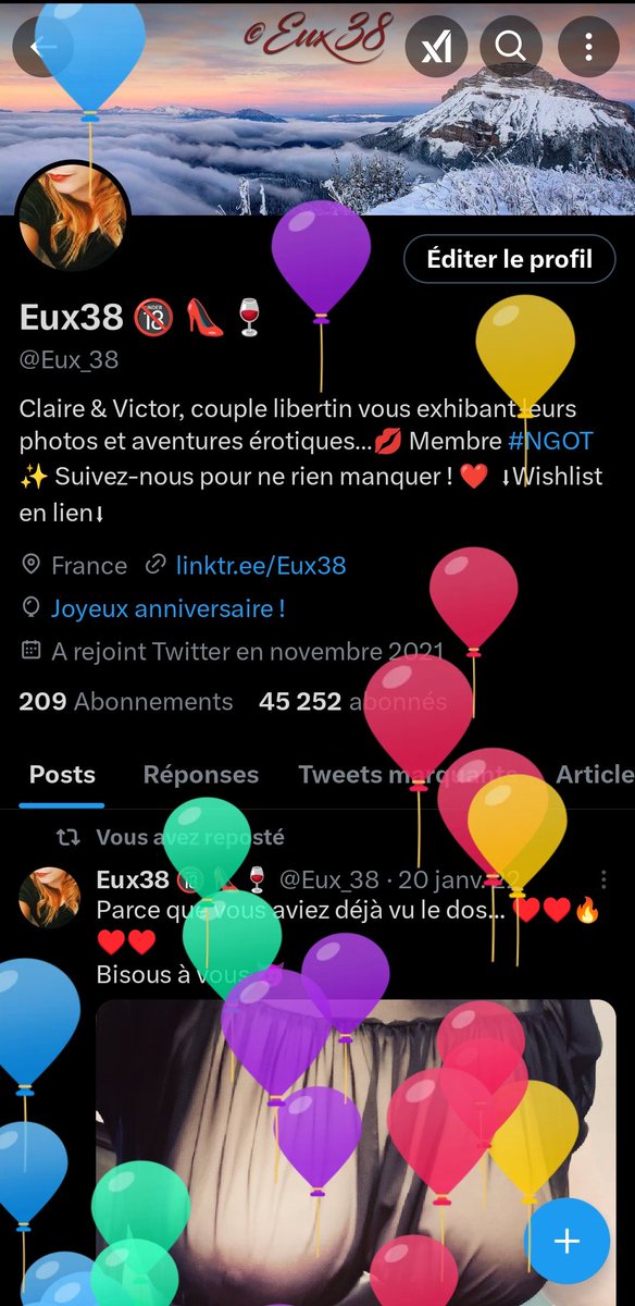 Eux_38's tweet photo. 🥳💋🥳
Ce soir gros concert pour fêter ça!!! 🪩

Qui trouvera où on va ? 😘 https://t.co/oVn2SgKfUw