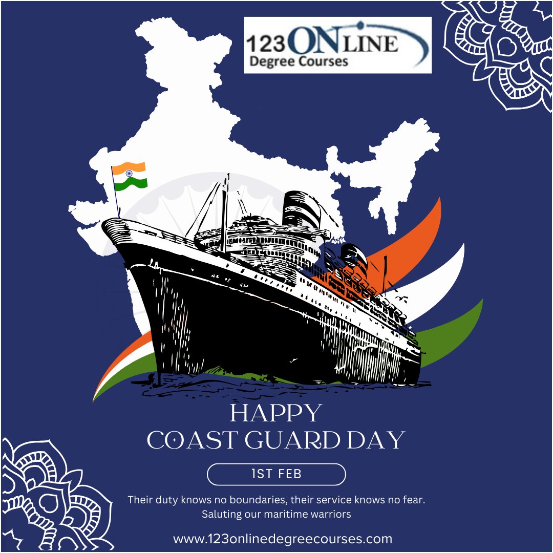 123_odc's tweet photo. Defending Our Maritime Borders with Pride! 🇮🇳 #IndianCoastGuardDay #123onlinedegreecourses #indian #education https://t.co/A1E4i0reKu