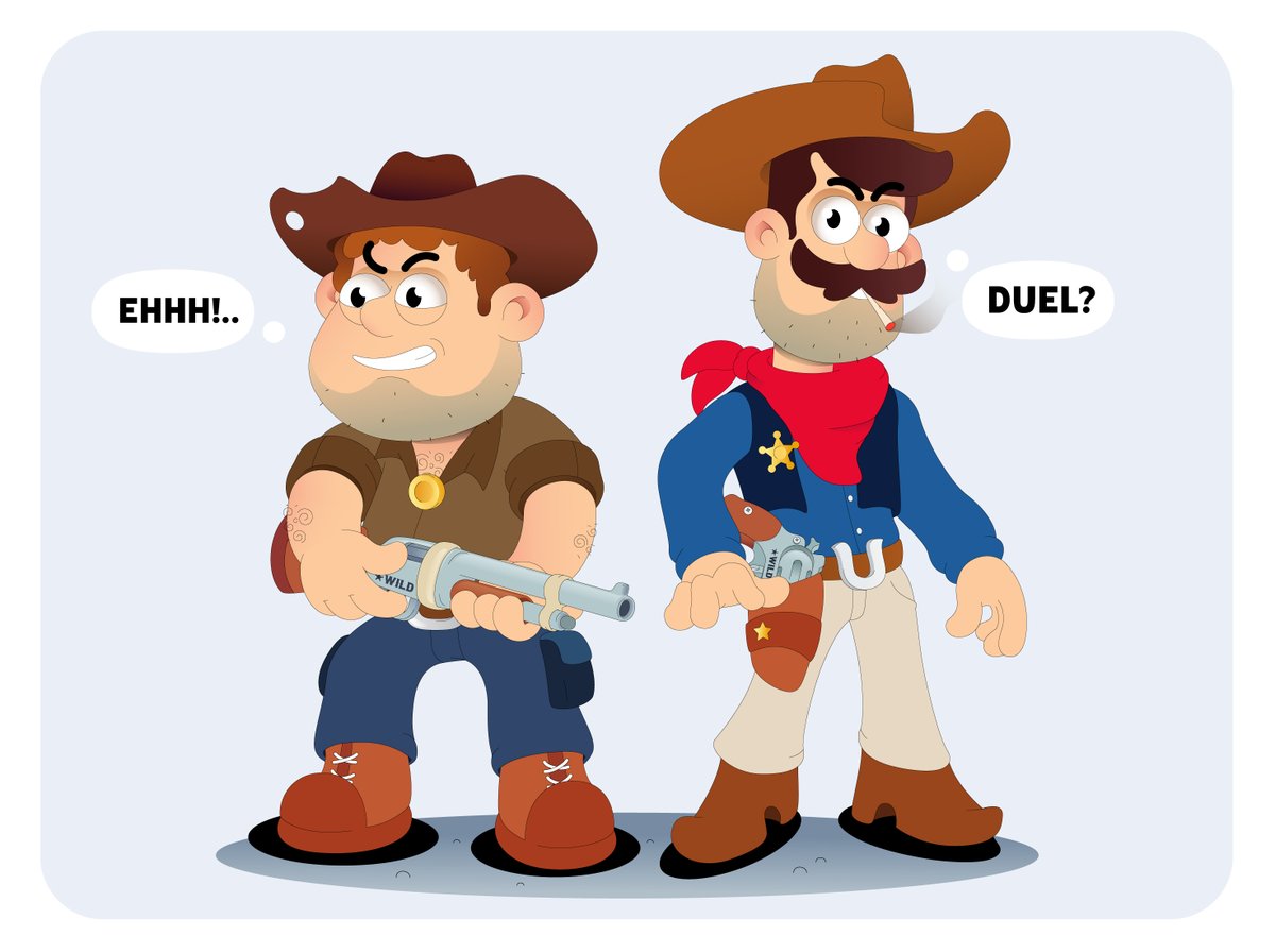 Yeehaw! Meet my wild west posse, rollin' in for bounties and trouble! 🤠💥