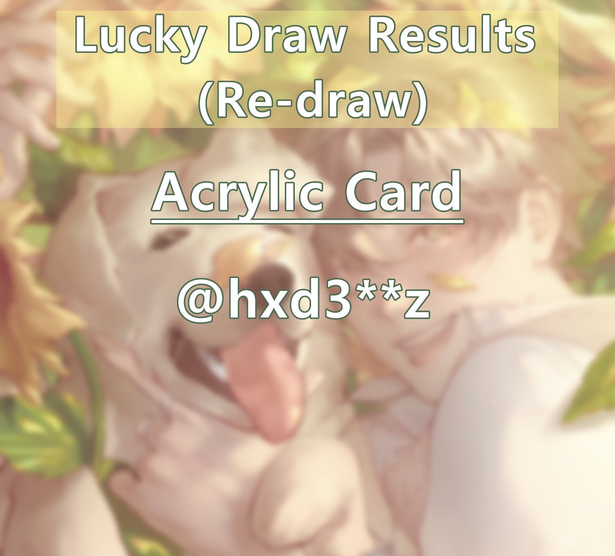 Lucky Draw has been redrawn. Congratulations to new winner. DM will be sent soon!💙
