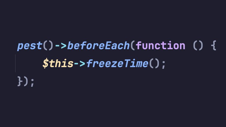 enunomaduro's tweet image. do yourself a favor and apply this globally before each laravel test