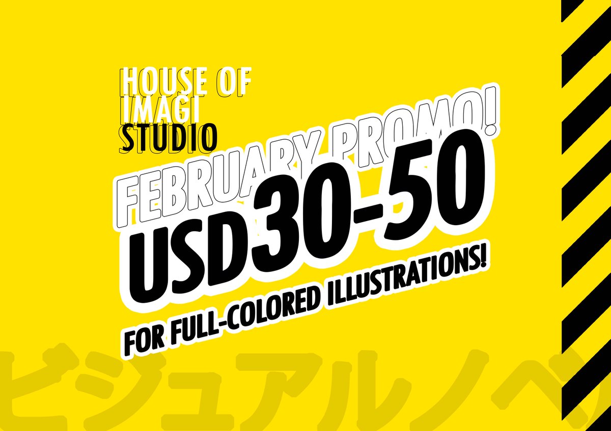 hoi_studio's tweet photo. GET YOUR COMMISSION IN PROMO RATES ON FEBRUARY! ✨

We are having a special event during February. If you are our client, you can get special full-colored commissions with only USD 30-50 per piece! Please take a look at the attached files to see more info. https://t.co/uXtzCk2ZC1