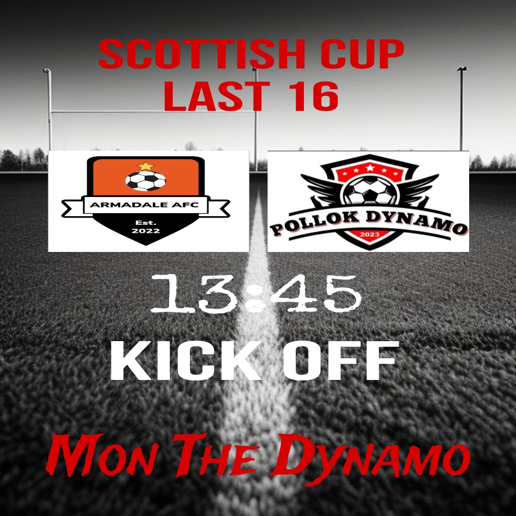 Scottish Cup Last 16 this weekend for myself and the boy's 😎

#monthedynamo
🔴⚫️🔴⚫️🔴⚫️