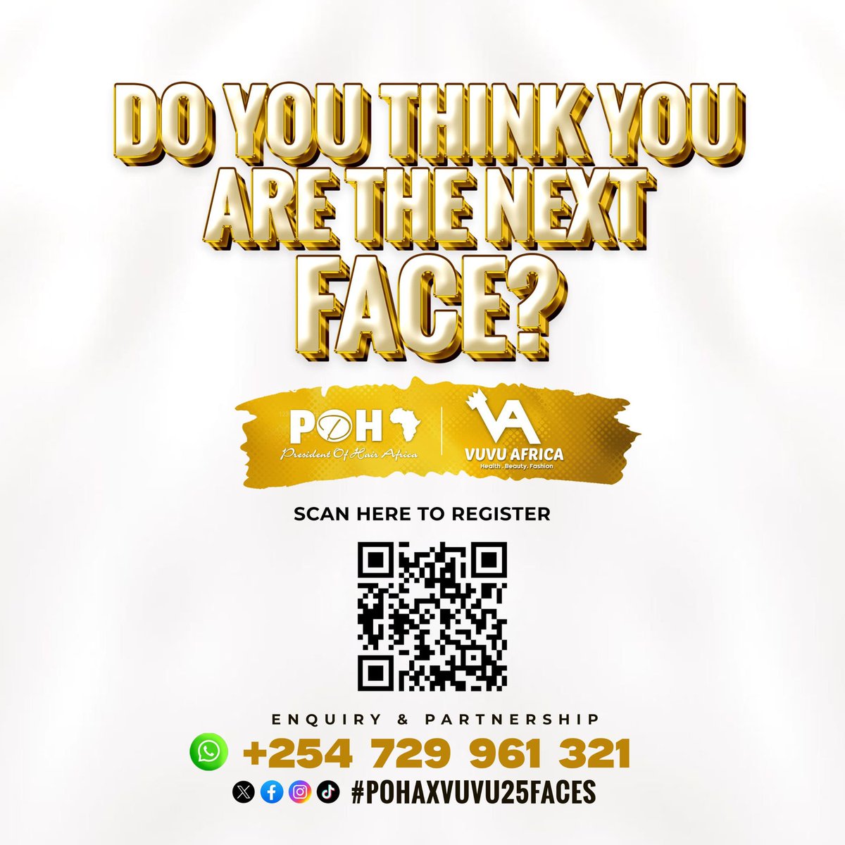 #POHAxVUVU25FACES is bigger and better.
Click the link to register 
forms.gle/jXiAwTxqycNF8d…
Deadline is 28th February midnight.
*Health • Beauty • Fashion*