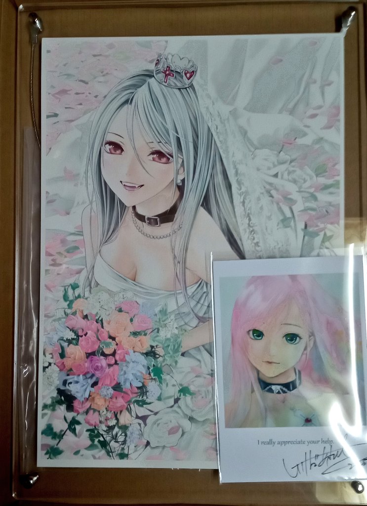 紗池先生の 複製原画が届いた〜✨ いやぁ～ やっぱり素晴らしい