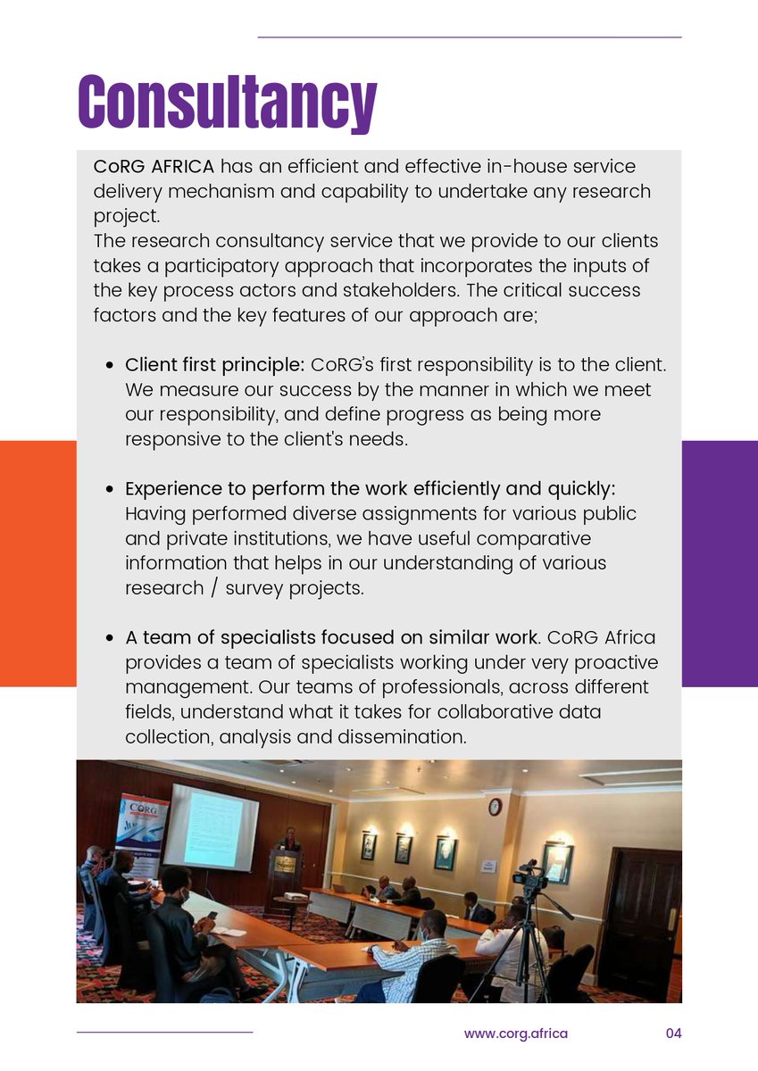 Company Profile 2025 #CoRGAfrica 1/2