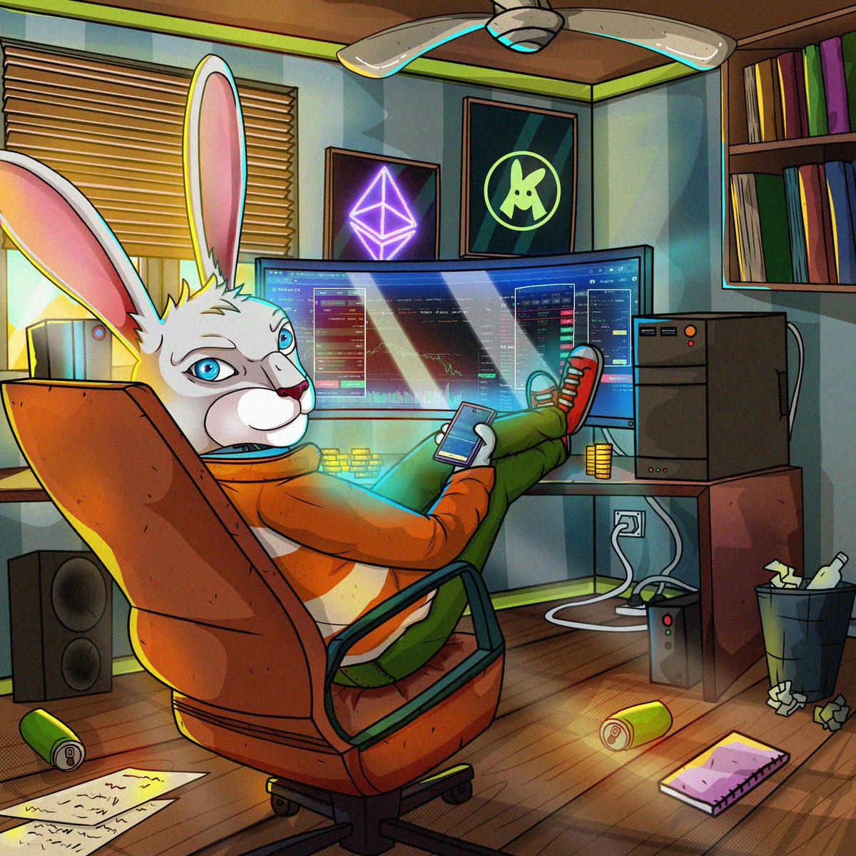 Market’s down? 🔻

MegaRabbit’s plan: Relax, stack more ETH, and wait for the moon. 

Gmega🐰