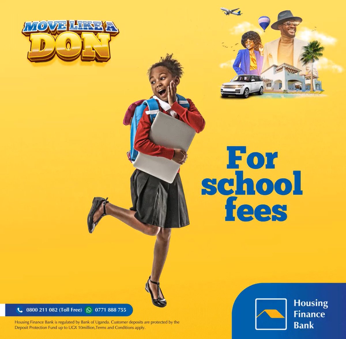thekingsmanUG's tweet photo. School fees yawedde dda💪
@housingfinanceU is having a salary loan campaign with a low-interest, upto UGX 400M expedited in 48hrs
Visit https://t.co/QZEC9QNzYu or call 0800 211 082 to get started.
#MoveLikeADon https://t.co/9rrC25XzQy