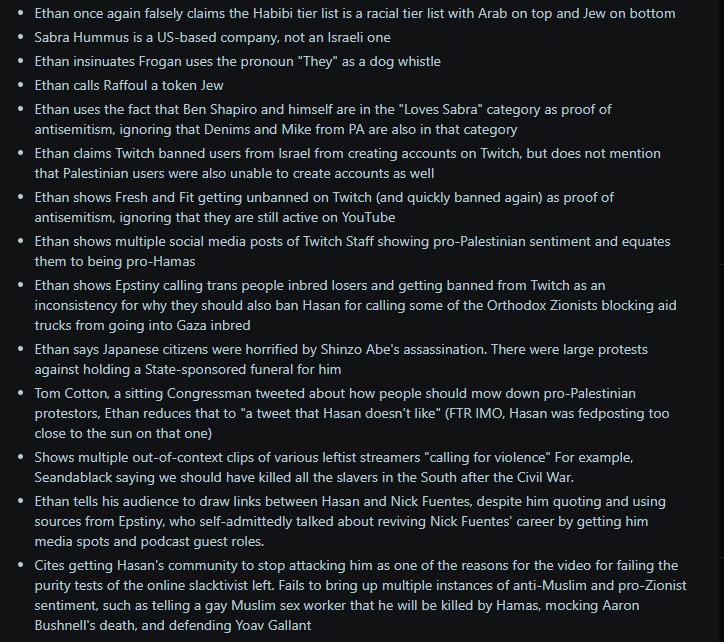 A list of lies made by Ethan Klein (shout out u/yomeniester on reddit)