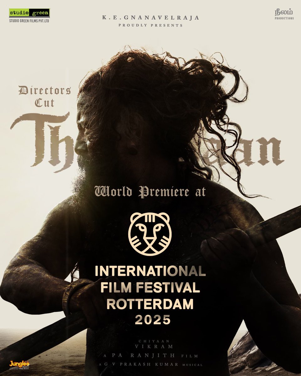 #Thangalaan : Director’s Cut is under the official selection and premiering today - Feb 1st, 2025 at the International Film Festival of Rotterdam 2025 <a href="/IFFR/">IFFR</a> 🔥