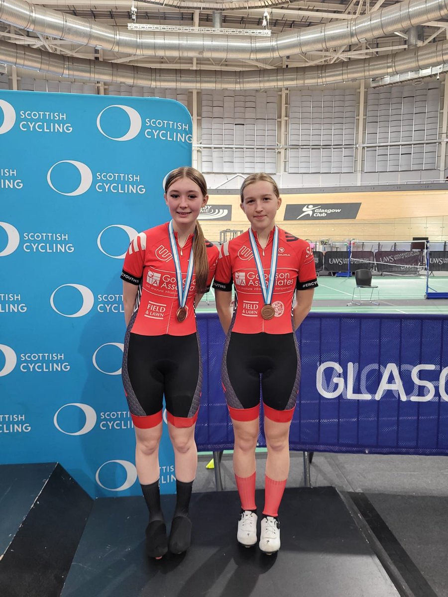 Big congrats to Kasey Park from the Edinburgh Road Club on her bronze medal in the Madison at the Scottish Track Champs. Love #coaching Kasey and seeing the big gains each year 👍 #trackcycling #cyc