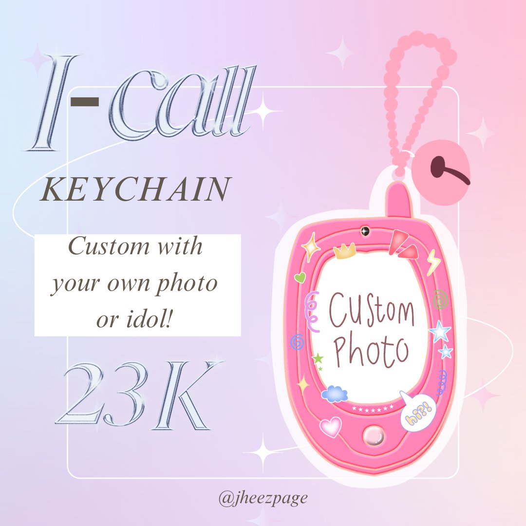 Ada panggilan dari Aespa, IVE, KIOF, Enhypen, NCT Dream, &amp; Seventeen! Yuk, call your idol dengan jajan keychain I-CALL kpop edition only 23k! Order here: 

id.shp.ee/5BUB6eq

☆ BISA CUSTOM.
☆ From Kab. Tangerang, Banten.

#zonauang