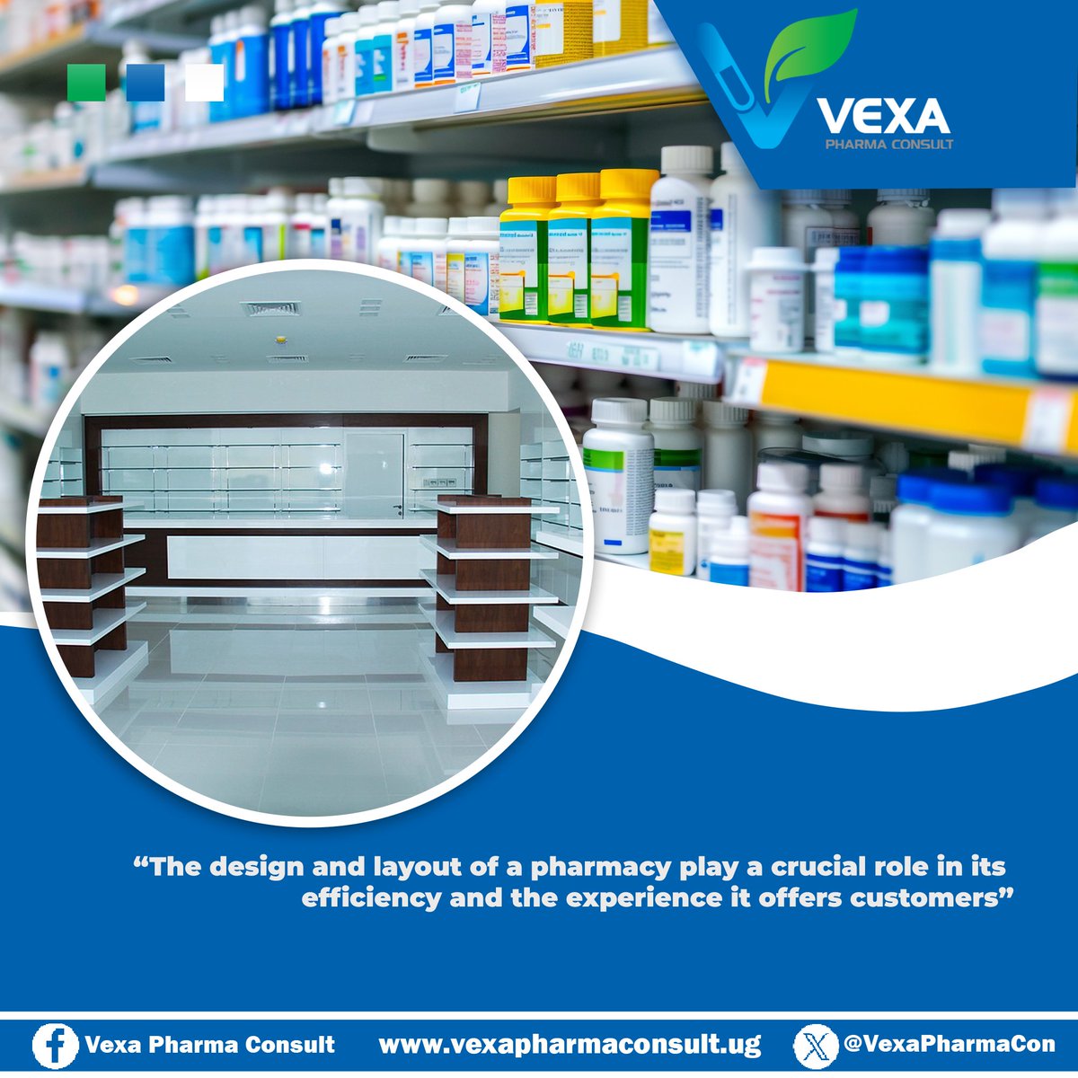 The design and layout of a pharmacy play a crucial role in its efficiency and the experience it offers customers. 👉 
vexapharmaconsult.ug/obtaining-and-…