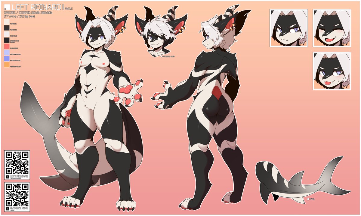 Antares_Niko's tweet photo. Ref sheet for>
@LeftReinard https://t.co/DldirvboEG