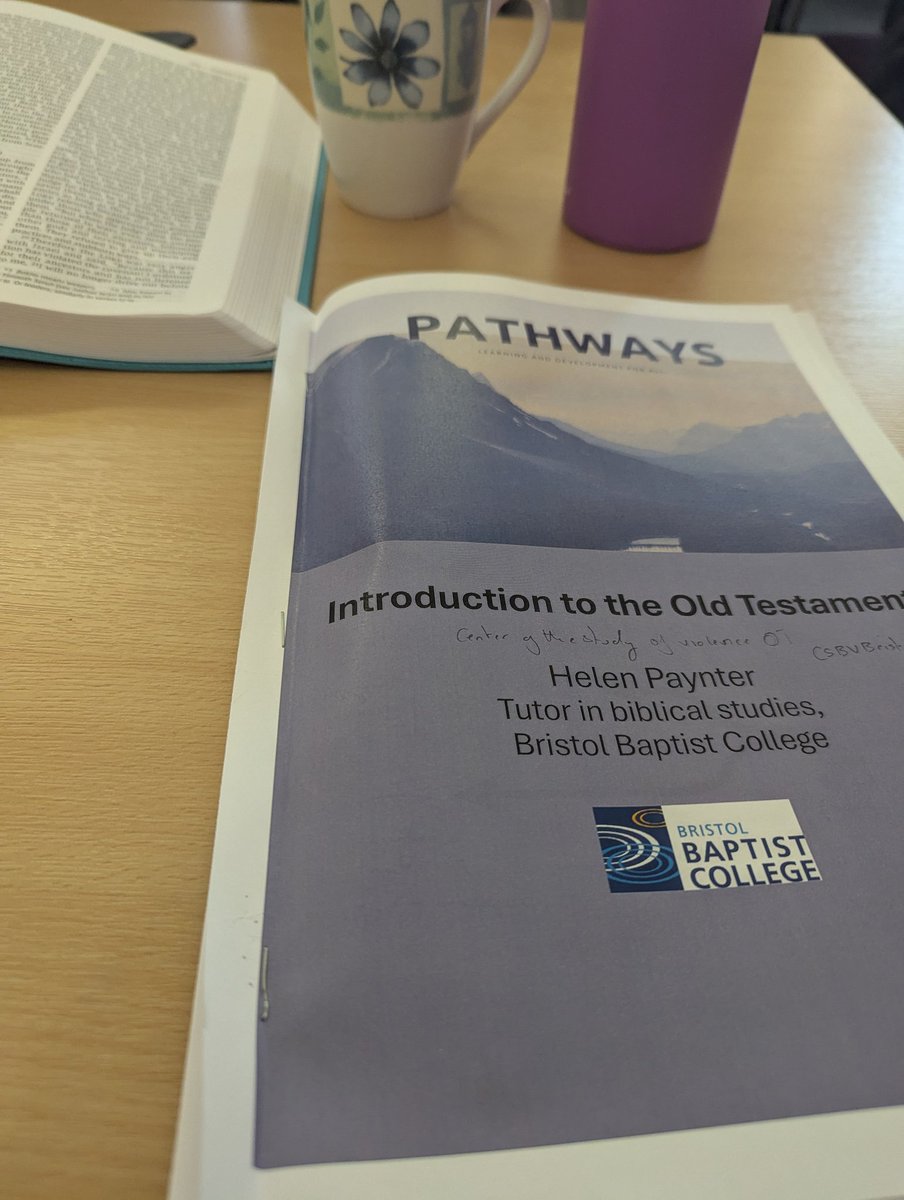 Currently in Exeter at an OT lecture by <a href="/HelenEPaynter/">Helen Paynter</a> really looking forward to part 2 of this excellent Pathways module! <a href="/swbaptists/">SWBA</a>