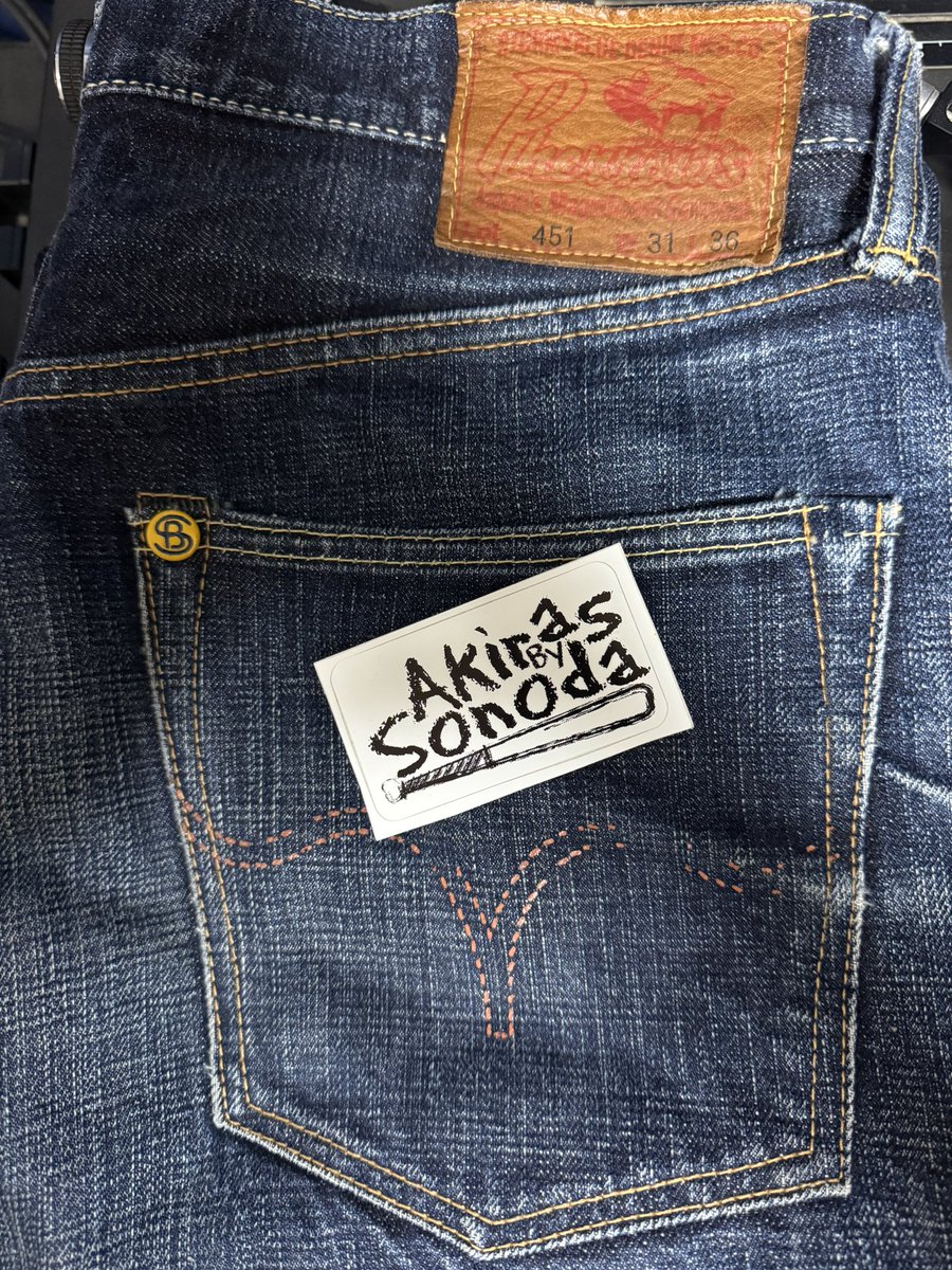 akirasonoda216's tweet image. アタスのフェローズ Lot.451大戦モデル。
ペンキステッチの剥がれがええ感じ👍
#pherrows
#フェローズ